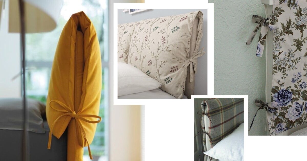    Сделайте несколько вариантов текстильных изголовий — и меняйте их в зависимости от настроения. Фото: pinterest.com