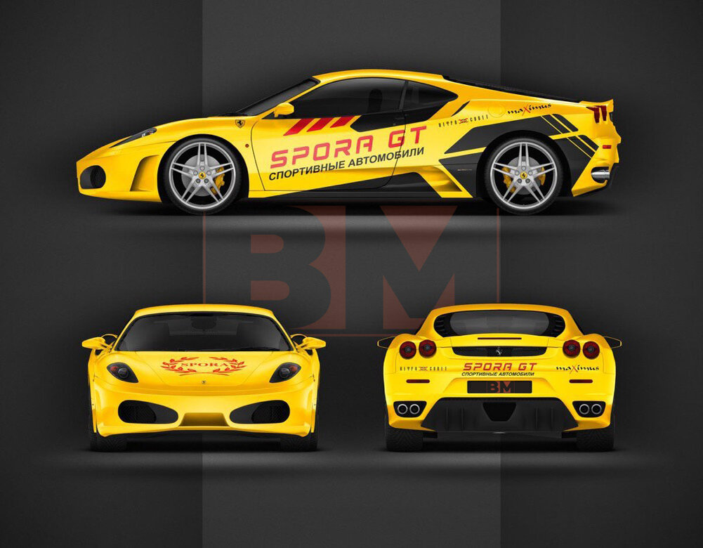 Дизайн-макет для Феррари Ф-430