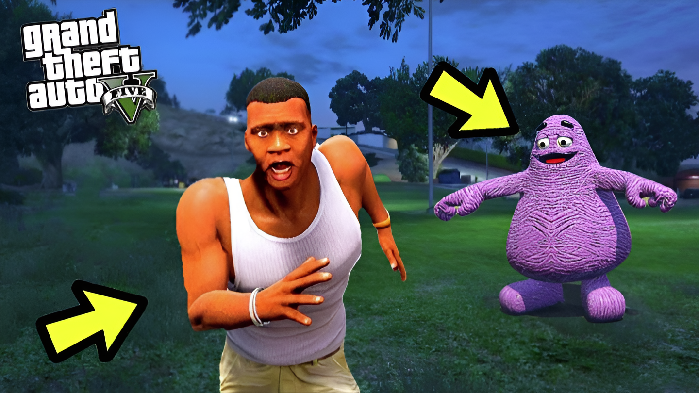 ГРИМАС ШЕЙК НАПАЛ НА МЕНЯ! Grimace Shake и ОБЗОР МОДА в GTA 5 ВИДЕО