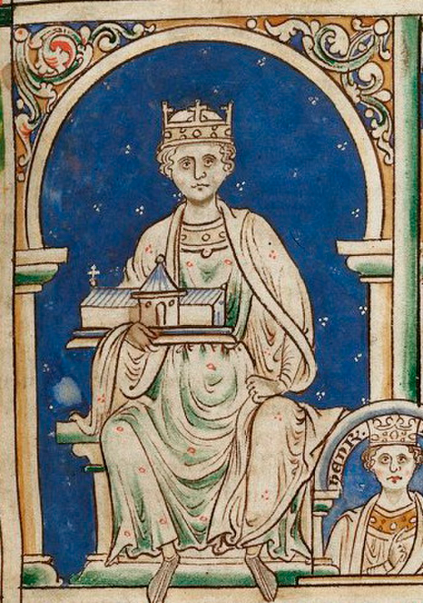 Генрих II, из миниатюры «Historia Anglorum» Матье Париса, около 1250–1255