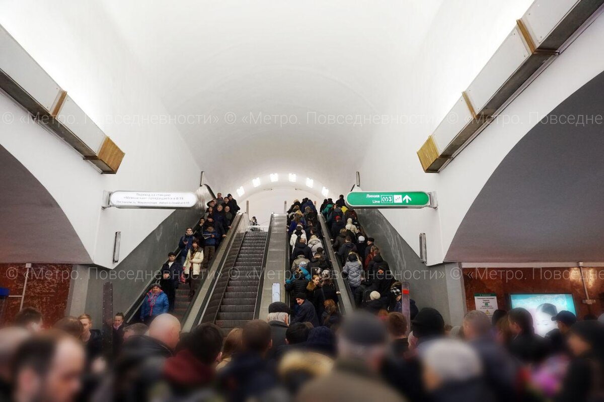 Пересадочный узел «Площадь Восстания» – «Маяковская». Источник: Пресс-служба Петербургского метрополитена