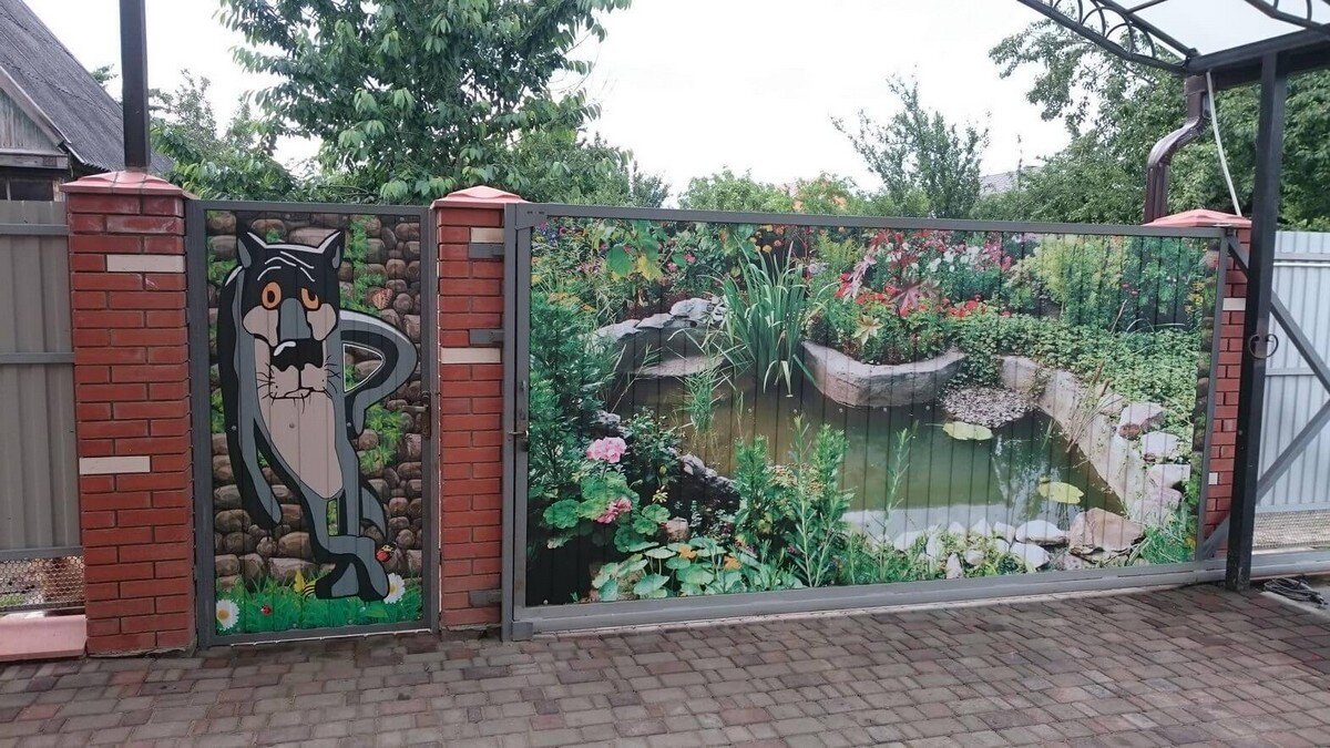 Профлист для забора рисунок