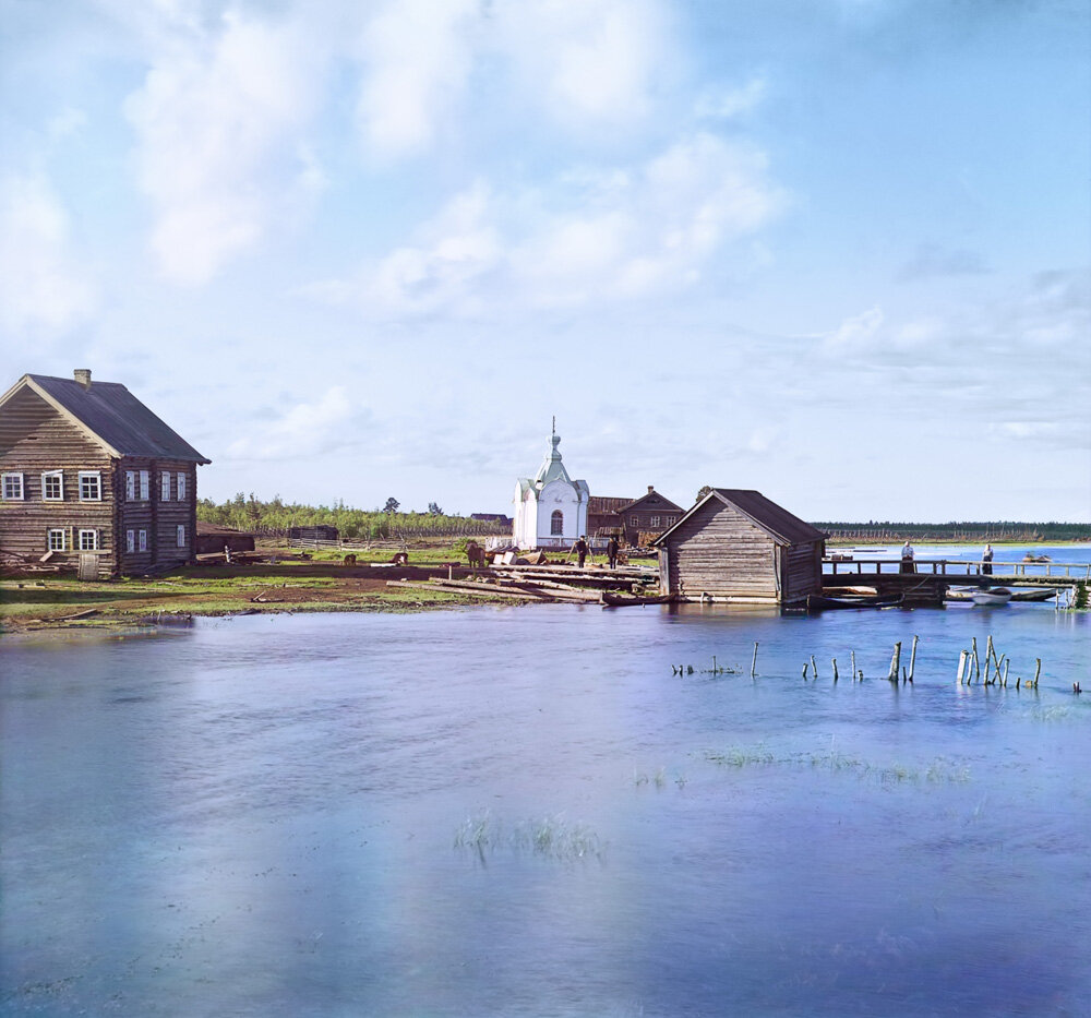 Как выглядели в 1909 году поселения, затопленные на Свири при строительстве ГЭС