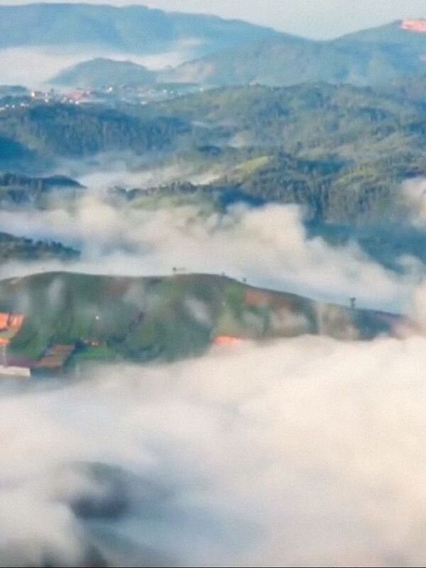 Вид на Далат с Ланг Бианг