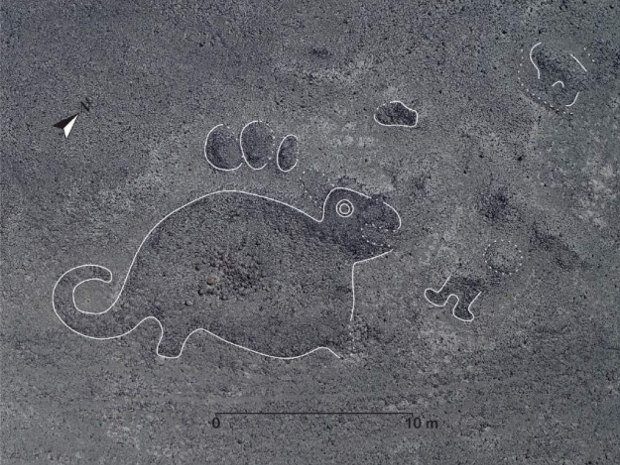 Один из недавно открытых геоглифов Наска