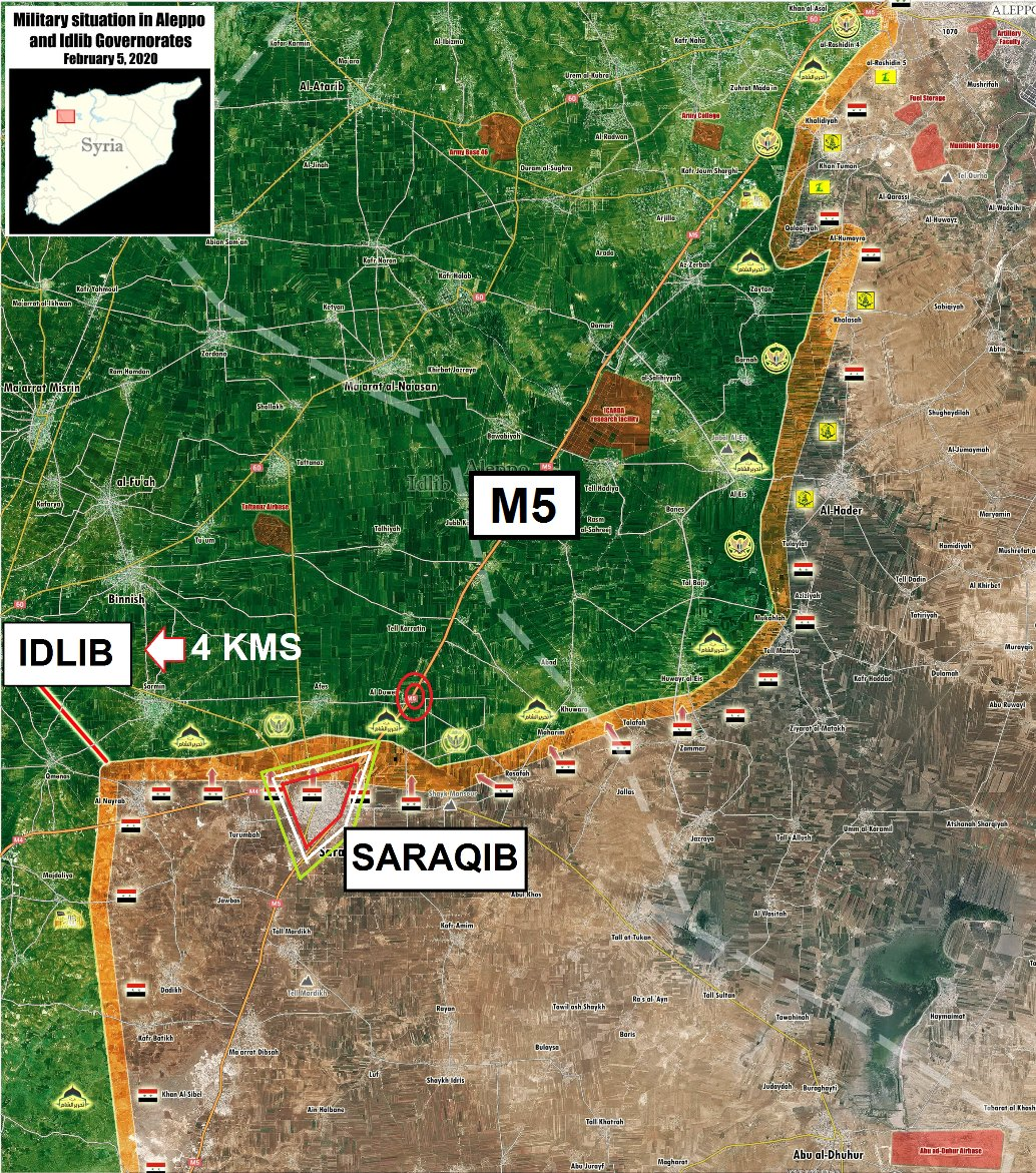 Фронт в Идлибе и Алеппо.