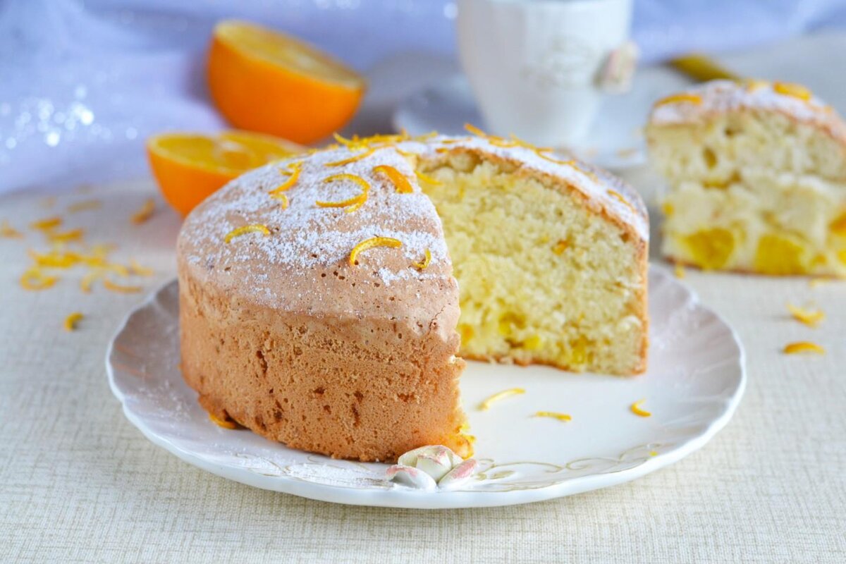 Рецепт простого и вкусного пирога с апельсинами