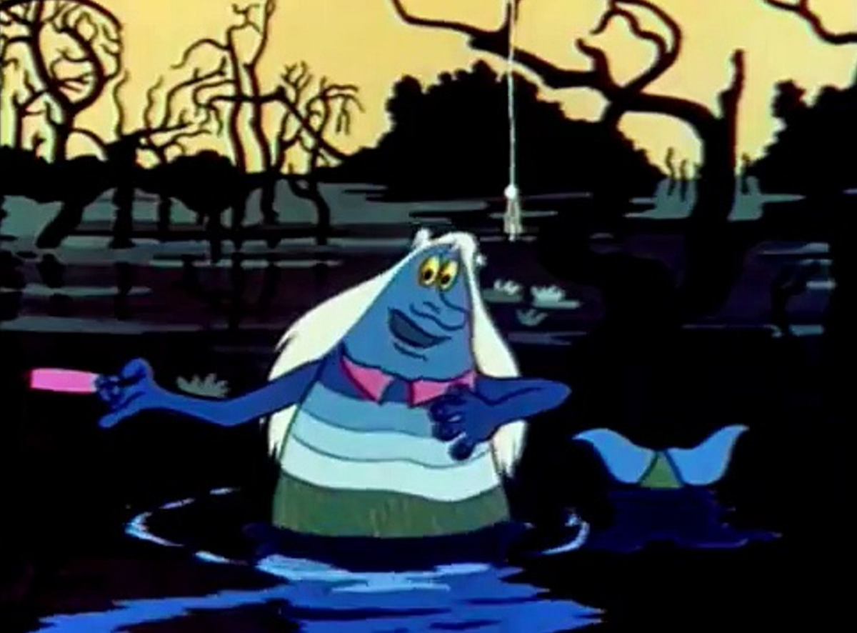 Если нет вариативности и замены хоть чего-нибудь на что-то с целью улучшить с последующим изменением, приводящим к чему-то качественно новому, что было просто невозможно даже представить, если бы не было вот этого единственного шажка влево или вправо в начале очередного витка, то результат постоянно один и тот же. Кадр из мультфильма (песенка Водяного). 