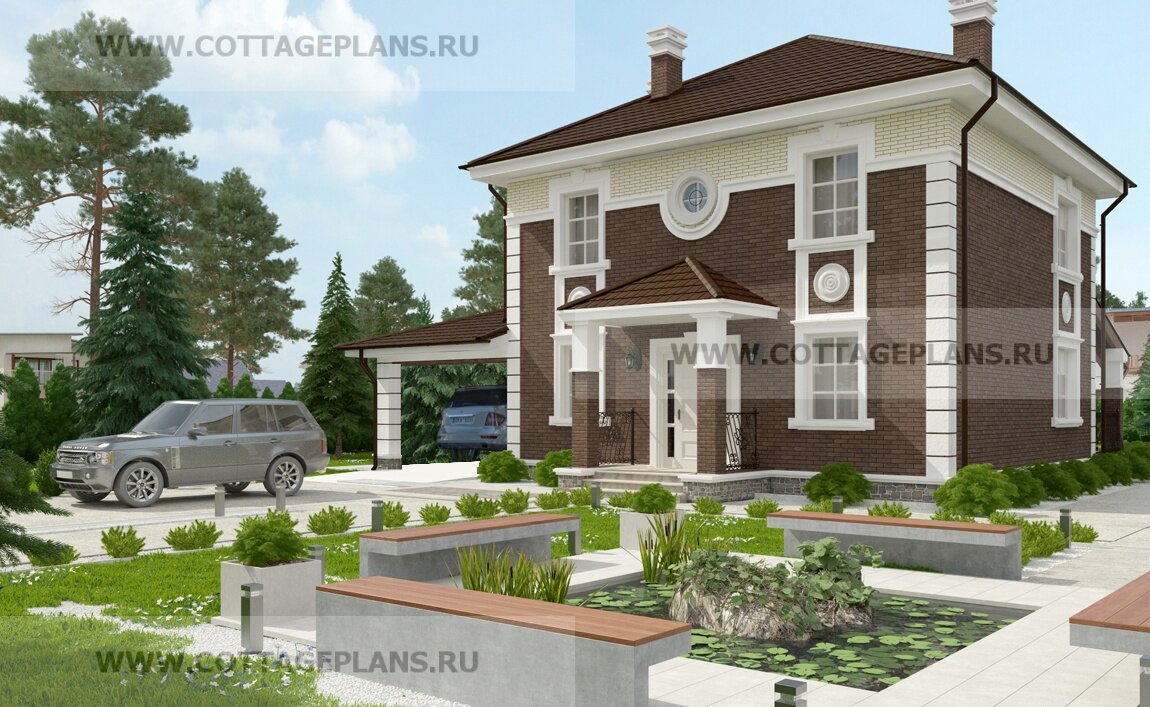 Фасады дома. Источник фото: https://www.cottageplans.ru