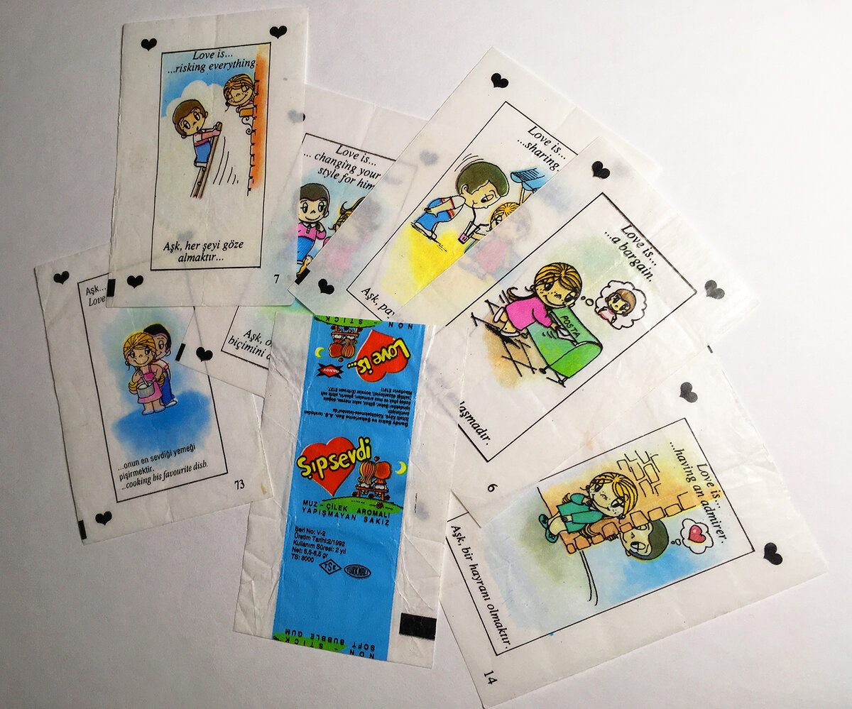 Вкладыши "Love is..." 1992 год. Из личной коллекции