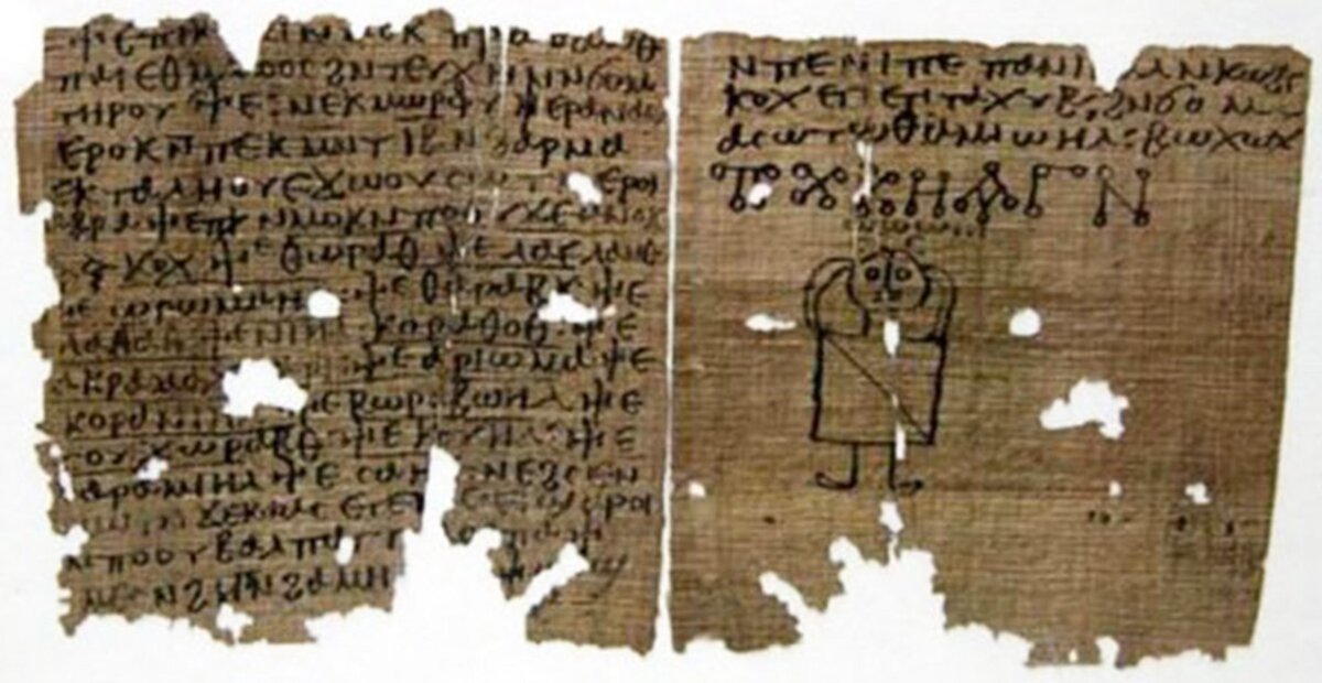 Коптская книга заклинаний. Фото из свободных источников.