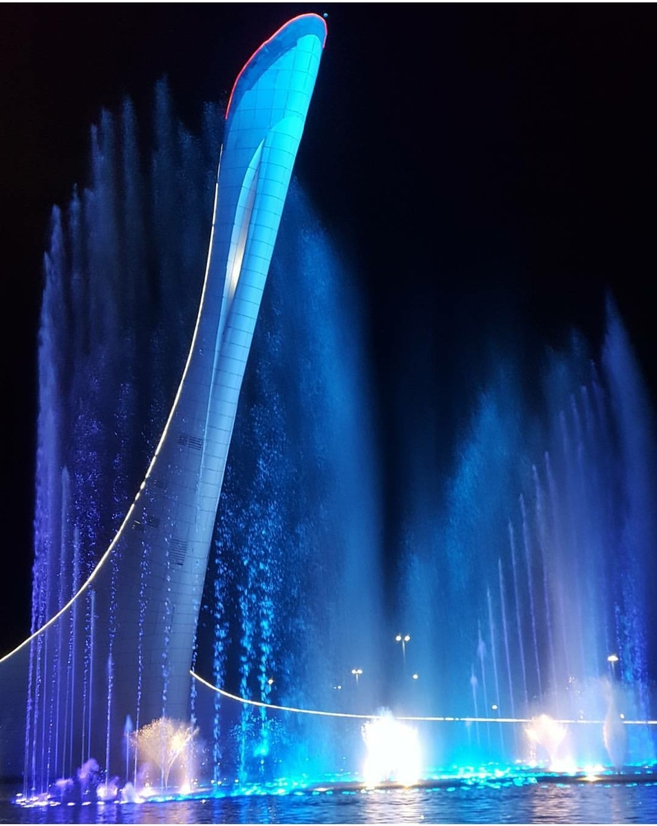 Фонтан в Олимпийском парке, фото автора статьи