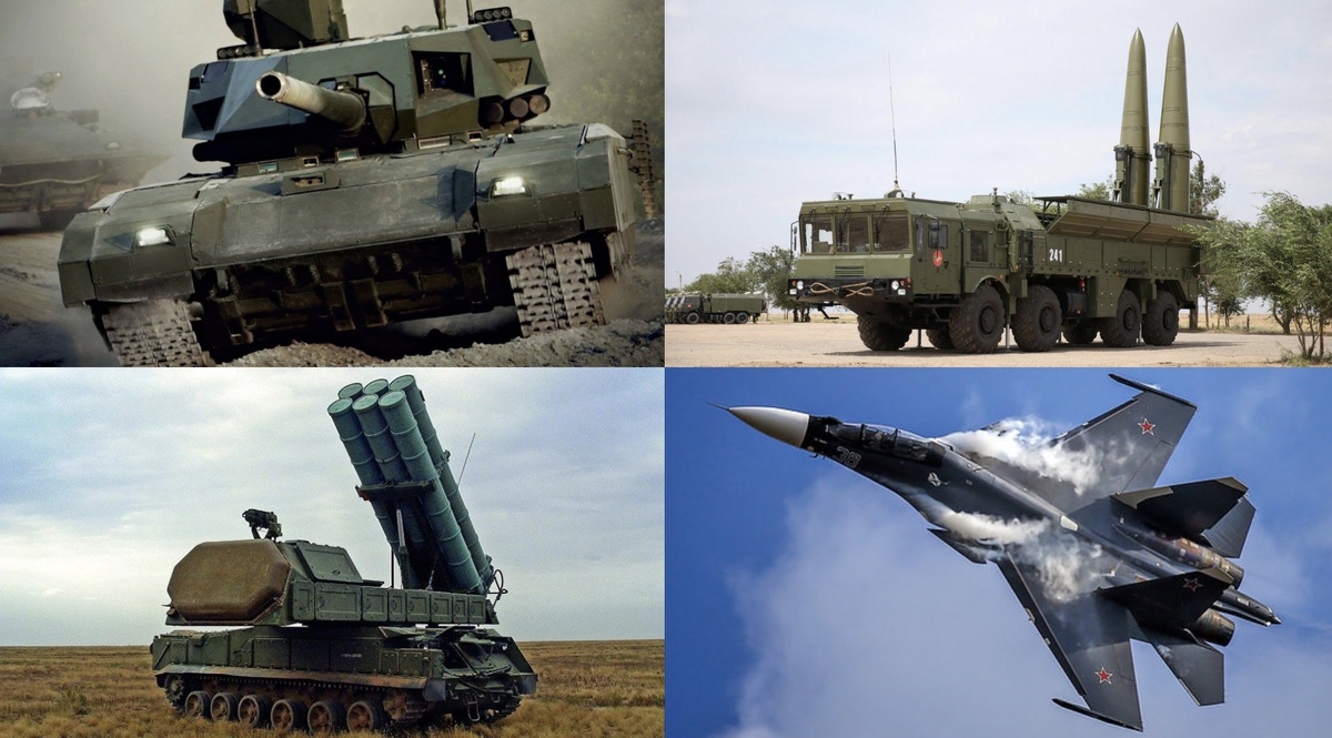 T-14, Iskander, Su-30SM, BuK-M3