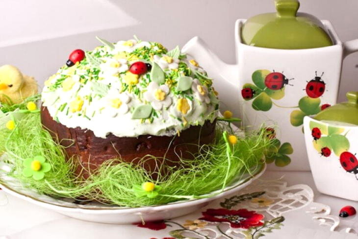 Изумительные идеи украшения пасхального кулича