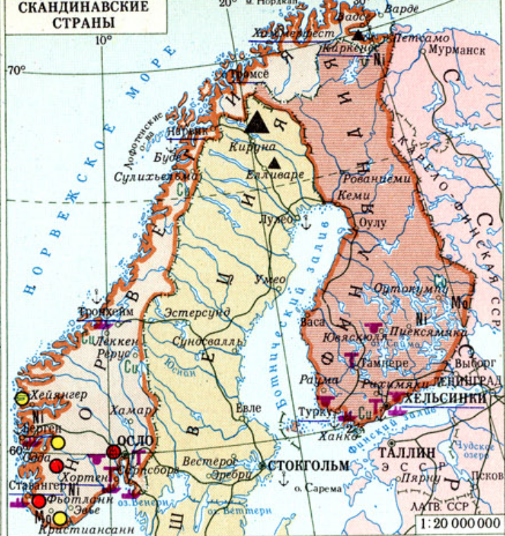 Карта финляндии до 1939 года и после 1945