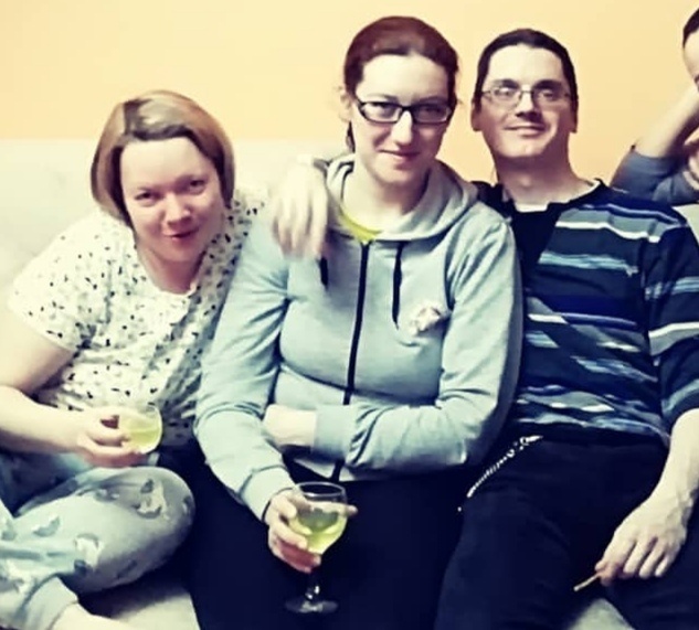 Я, Анютка, Юрка (слева направо). Фото от 17.01.2019 года.