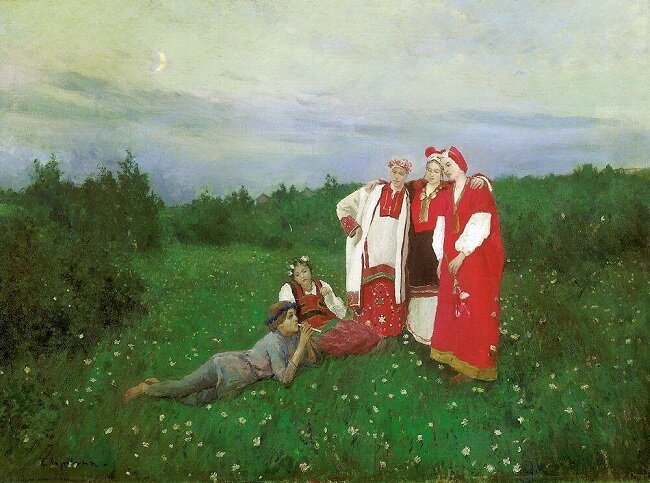 Константин Коровин . Северная идиллия, 1886 г.