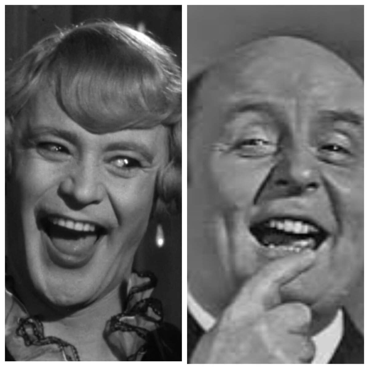 Борис Иванов (справа) озвучил Дафну (слева) в фильме "В джазе только девушки"