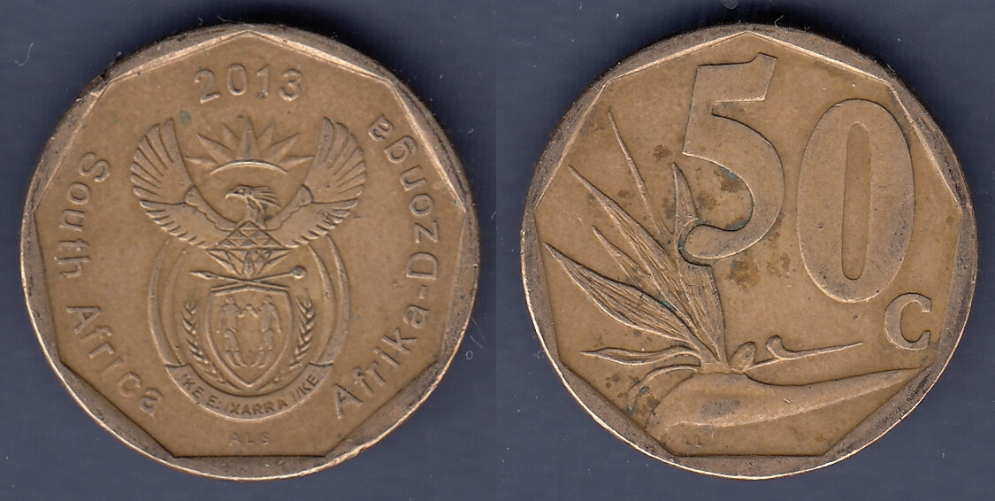 ЮАР. 50 центов 2013 года