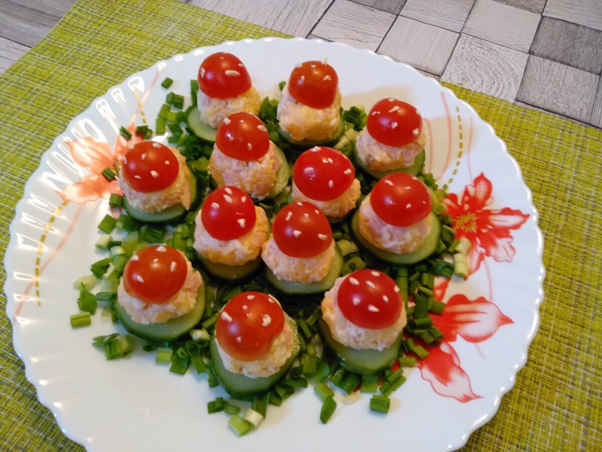 Праздничные закуски с пошаговым фото