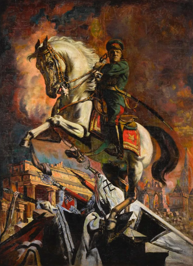 Портрет Георгия Жукова, маршала Советского союза. (Василий Яковлев)