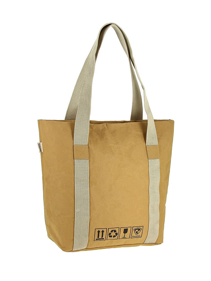 Ranzel Сумка-шоппер Хайгарден Крафт Коричневый/Шоппер/Сумка на плечо/Дорожная/Подарок/Маме/Девушке/Жене