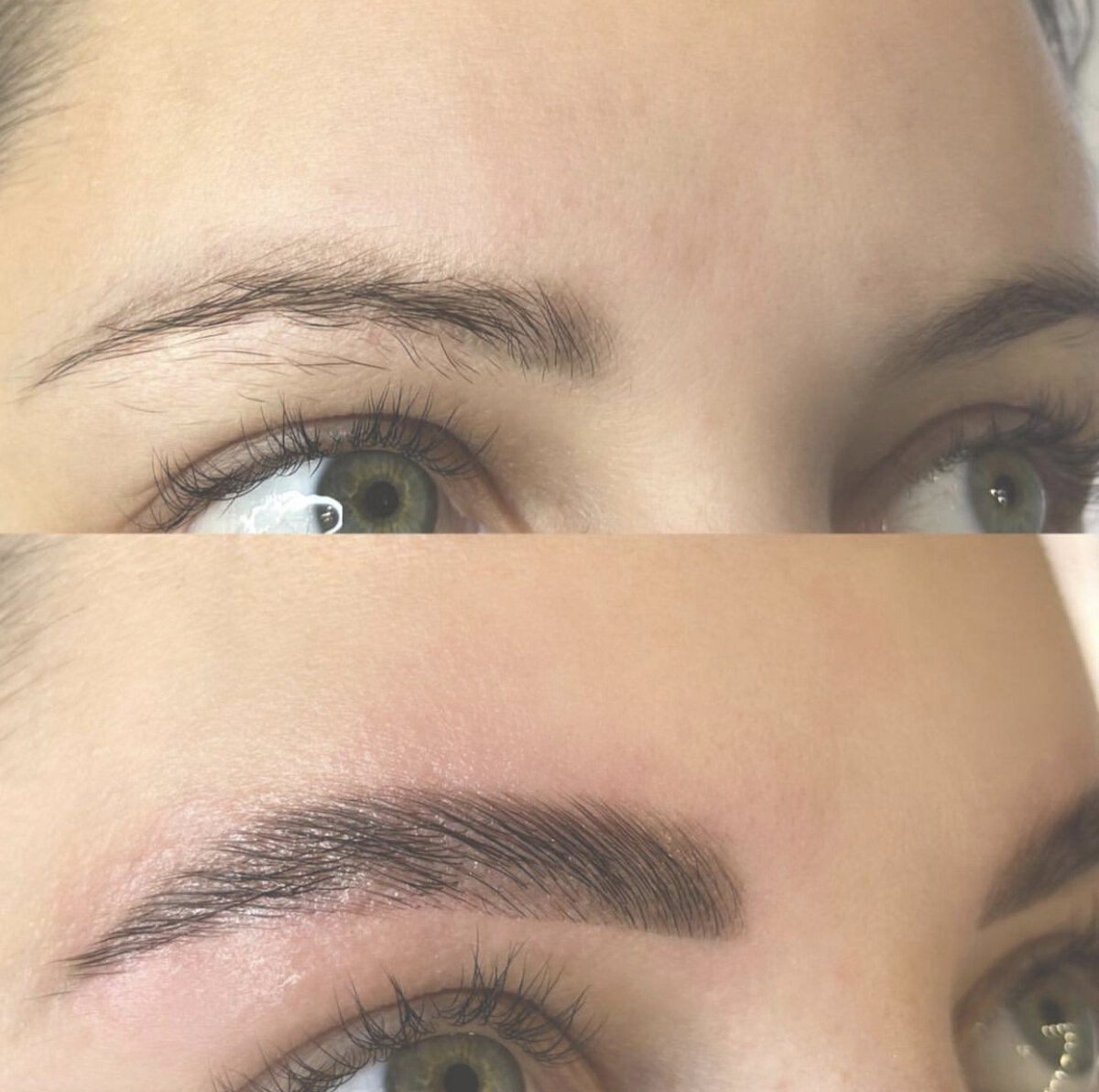 Сложные брови, если вы думаете что у вас нет бровей, то просто попробуйте сделать Долговременную укладку/ ламинирование бровей, и окрашивание краской. После этой процедуры каждая будет с шикарными уложенными бровями.  Уже в наше время этой процедурой увлечены и мужчины, у которых супер непослушные брови.
Не у всех брови широкие и пушистые как показывают в Инстаграм. Бывают разные случаи и почти все они исправимы. Кроме тех, что если у вас с рождения не было пол брови, то вряд ли она отрастет, но все может быть. И даже там где не растёт можно докрасить, и там где не лежит - уложить😌 оцените работу? 
Думаю на второй-третий раз все пробелы отрастут, если вы избавитесь дома от пинцета 😄 и будут пушистики. 