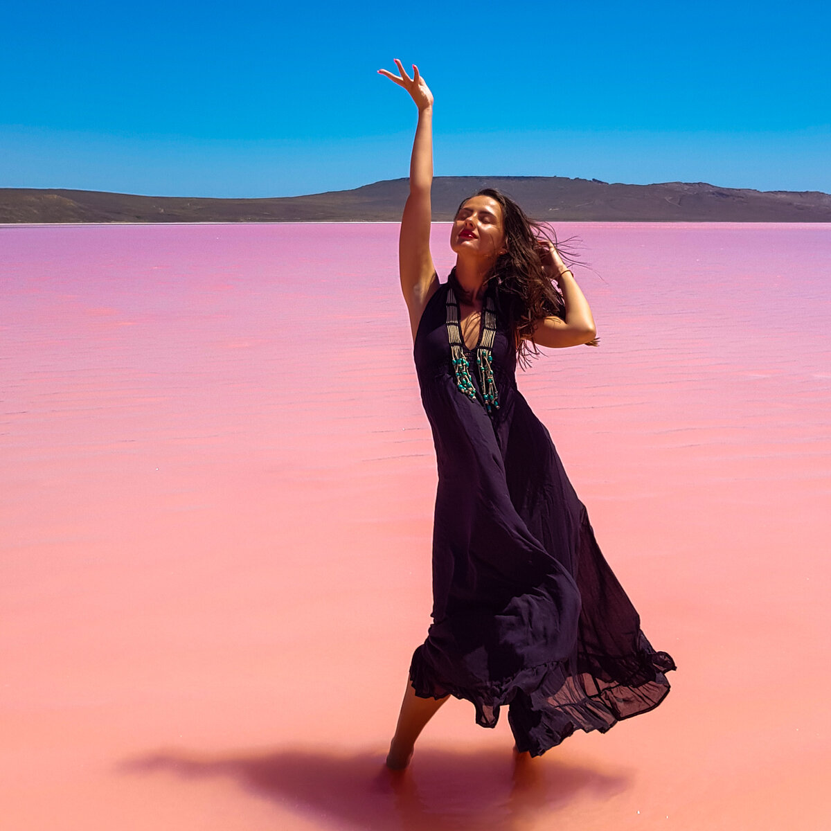 Кояшское розовое озеро 