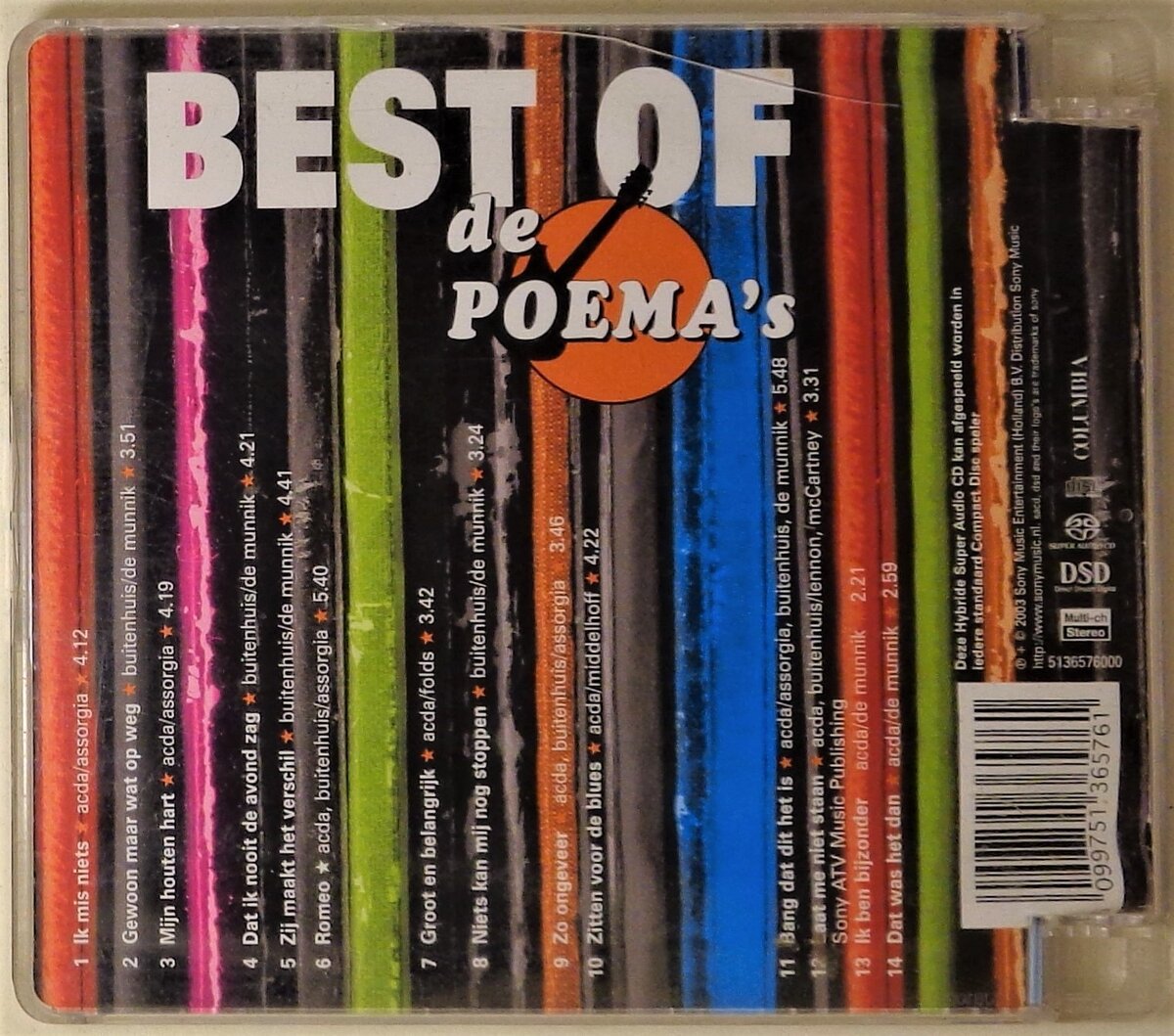 De Poema's "Best Of De Poema's" SACD - tracklist
