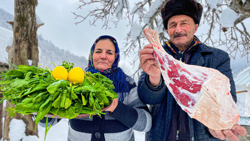 Простой Рецепт Деревенского Сябзи Плова Но Очень Вкусного! Жизнь в Азербайджанской деревне