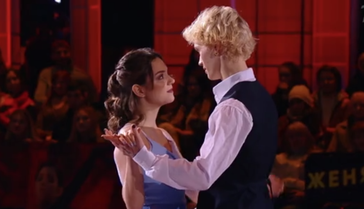 Евгения Медведева и Даня Милохин а шоу "Ледниковый период". Источник фото: официальный сайт Первого канала.