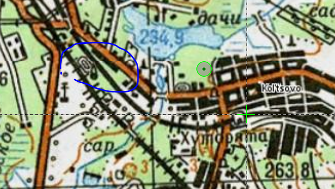 Фрагмент карты кон. 1970-х гг