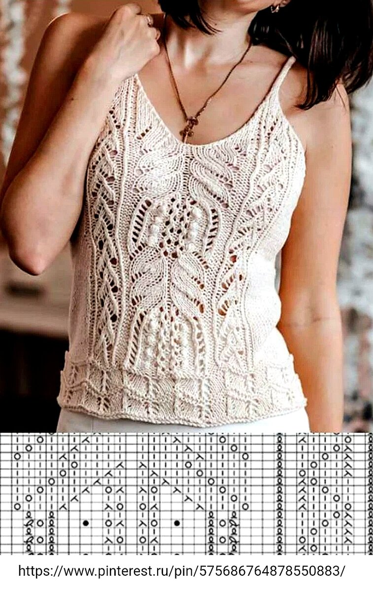 Красивые майки на лето: подборка. | Knit: всё про вязание | Дзен