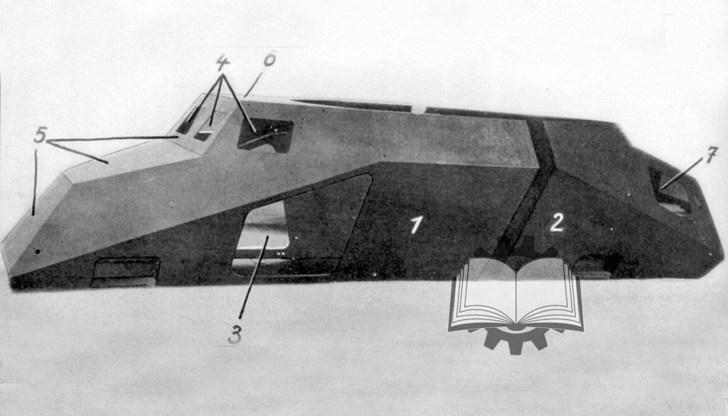 Бронекорпус Sd.Kfz.222 первой производственной серии.