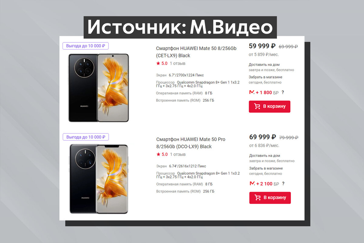 Карта памяти для huawei mate 50 pro