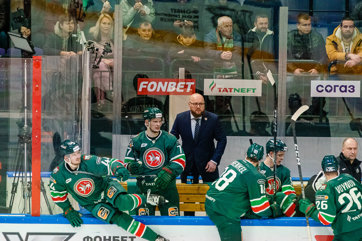 ​Когда «Ак Барс» забросил пятую шайбу, на «Татнефть-арене» царила настоящая эйфория. Фото: © Салават Камалетдинов / «Татар-информ»