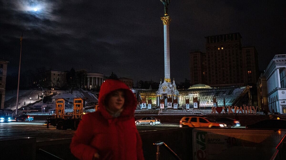   Площадь независимости в Киеве© AFP 2022 / Dimitar Dilkoff