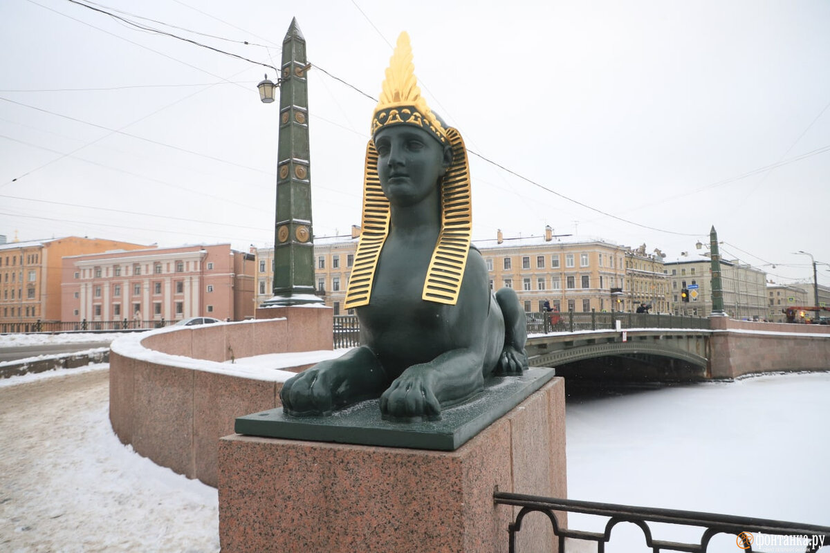 египетский мост в санкт петербурге старые
