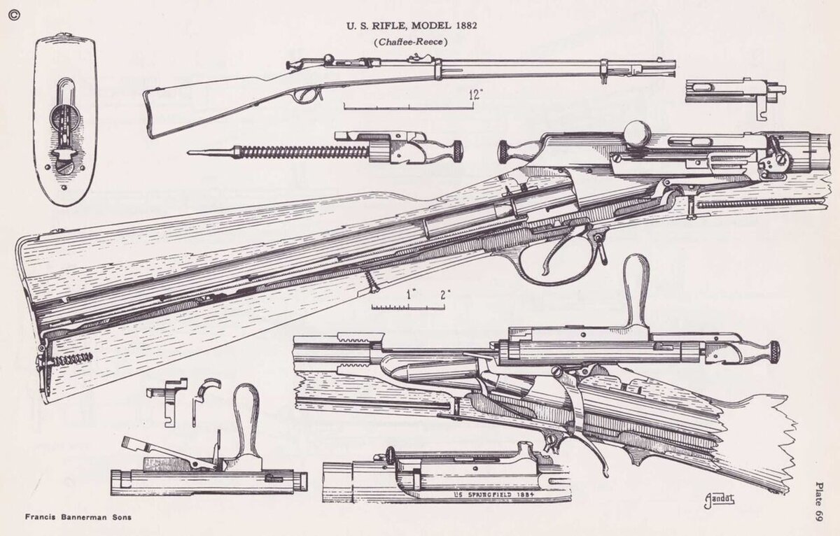 Винтовка Чаффи-Риза обр. 1879 года.
