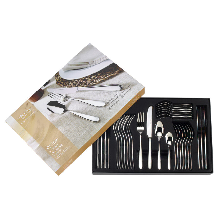 Набор столовых приборов Arthur Price Ива подойдут как для ежедневного использования, так и для сервировки праздничного стола