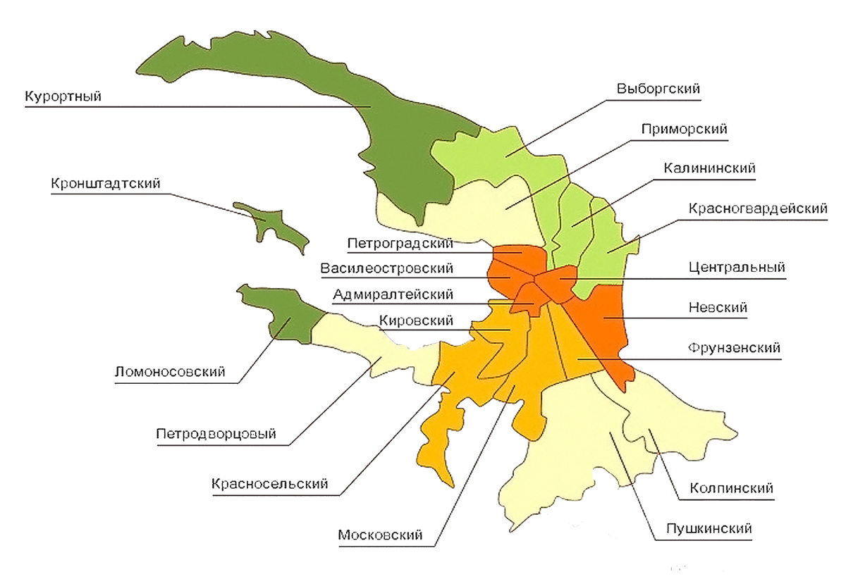 Какие районы спб лучше