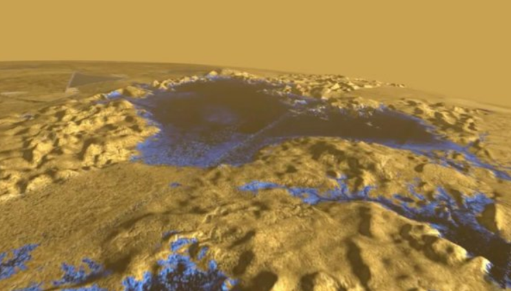 Настоящие озера на спутнике Сатурна Титане / NASA