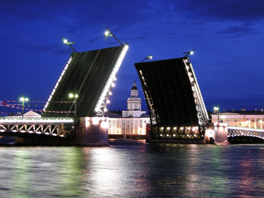 Раздвижной мост в санкт петербурге фото