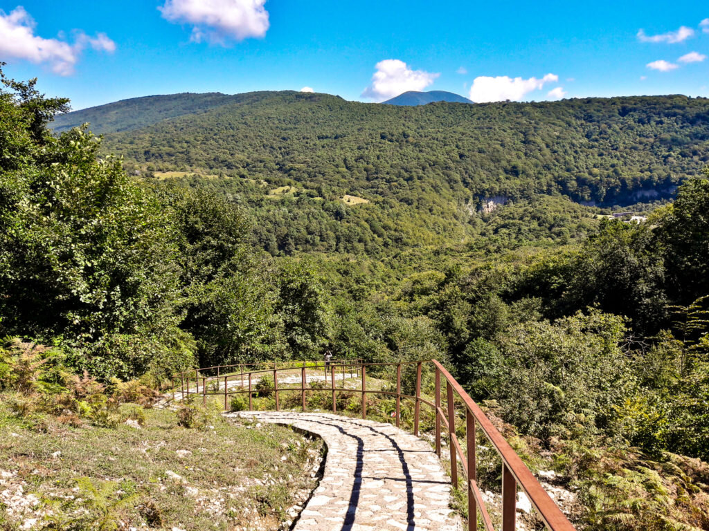 Дорога к каньону Окаце