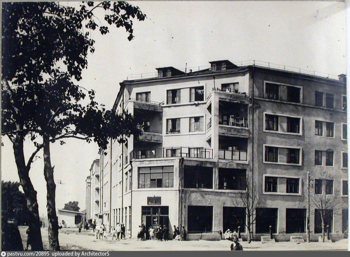 Дубровка. Перекрёсток улицы 1-я Дубровской и 4-го Дубровского переулка (улица Мельникова), 1929 - 1935 г.