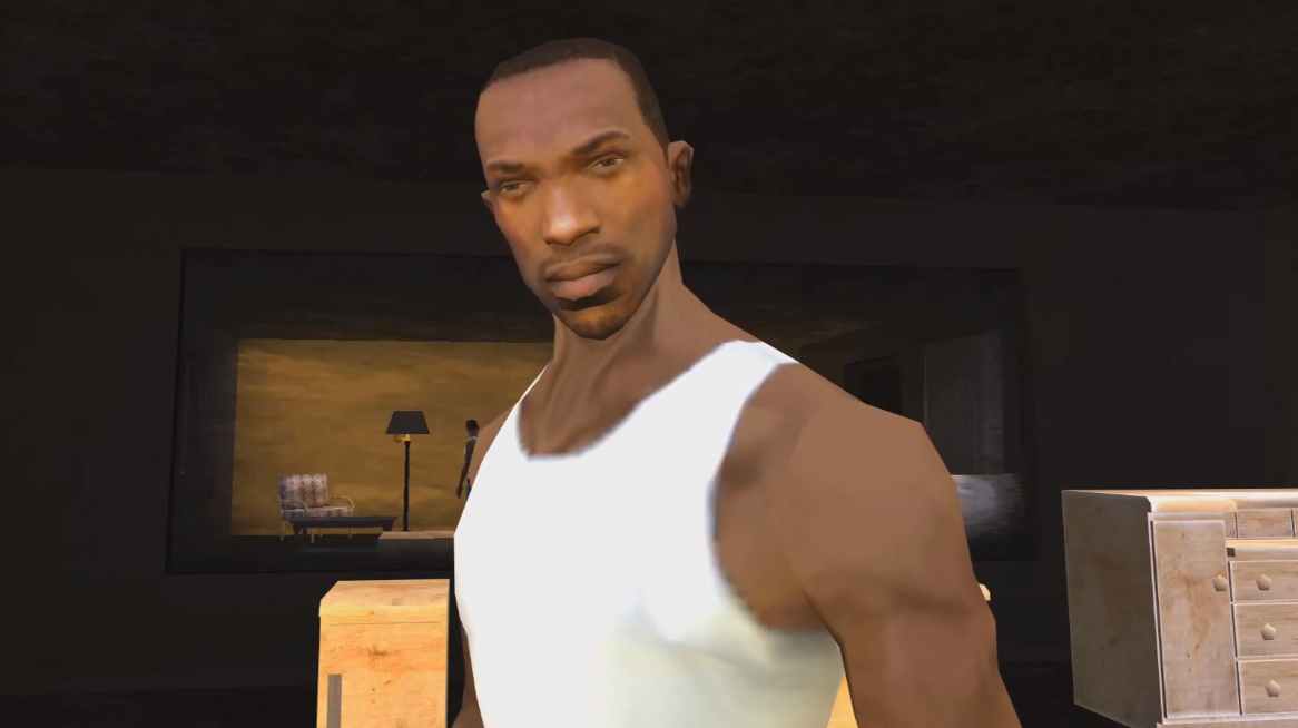 Gta san andreas лицо. Карл Джонсон Сиджей. Карл Джонсон в ГТА Сан андреас. Си Джей ГТА Сан андреас.