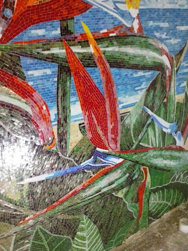 Работа студии мозаики Цунами, г. Тольятти