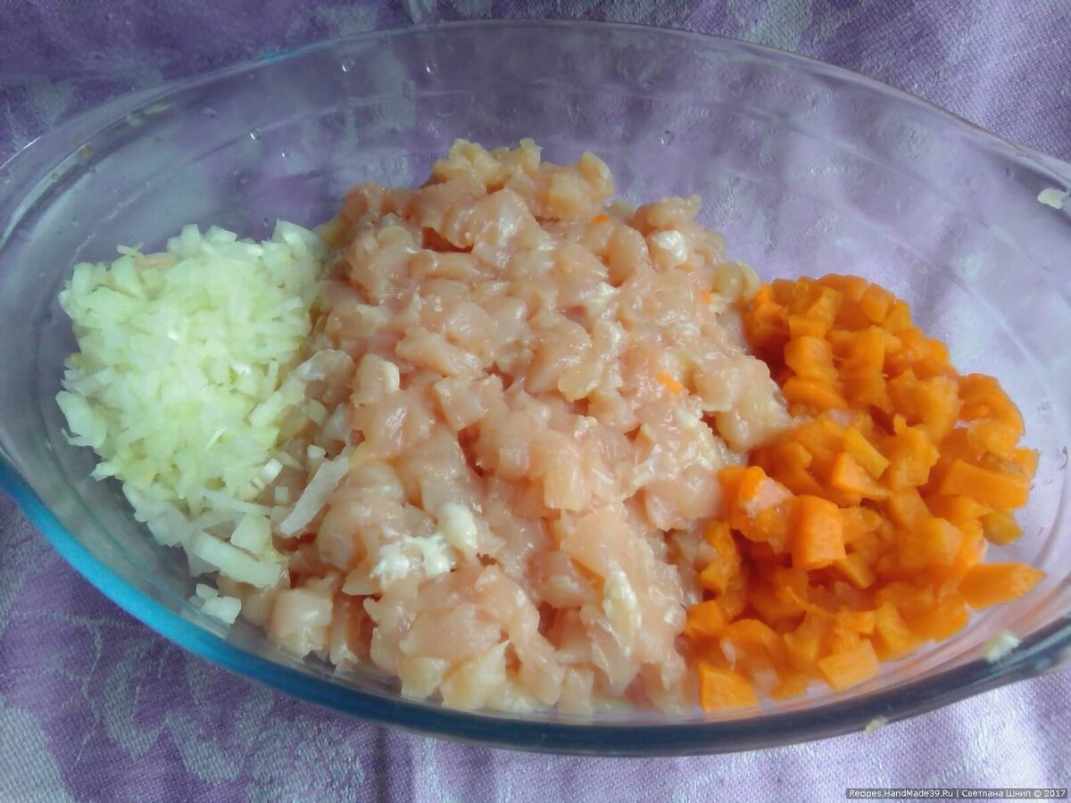 Ингредиенты для рубленых куриных котлет с тыквой