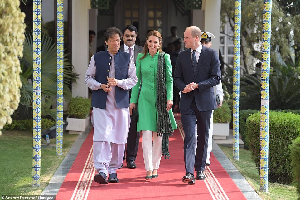 Принц Уильям и Кейт Миддлтон встретились с президентом Пакистана