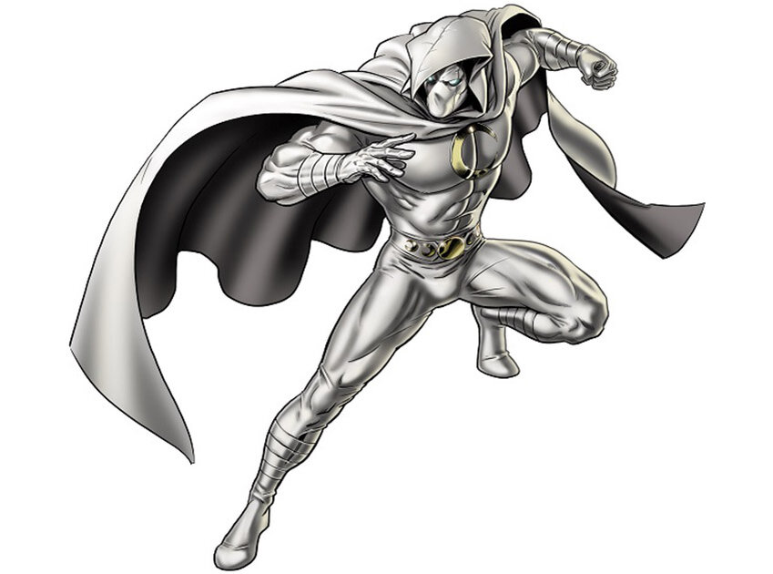 Лунный рыцарь — не супергерой, а просто праздник какой-то. Во-первых, он умер и воскрес, что покруче, чем быть укушенным пауком. Во-вторых, в нем таится несколько личностей, и да, это норма. Вообще, бывший морпех, а ныне аватар древнеегипетского бога Коншу на земле, это же уиии!